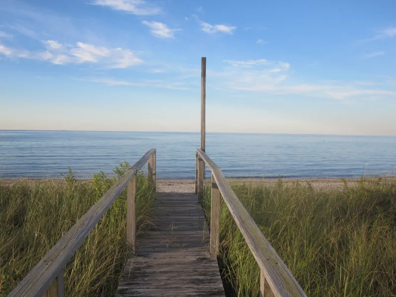 Boardwalk to the beach on Cape Cod